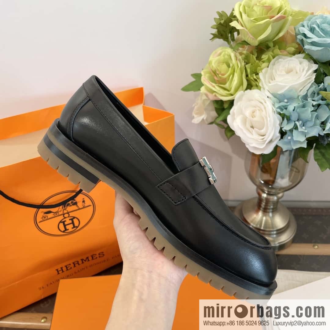 Hermès platform loafers