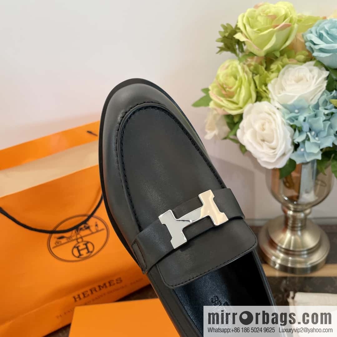 Hermès platform loafers