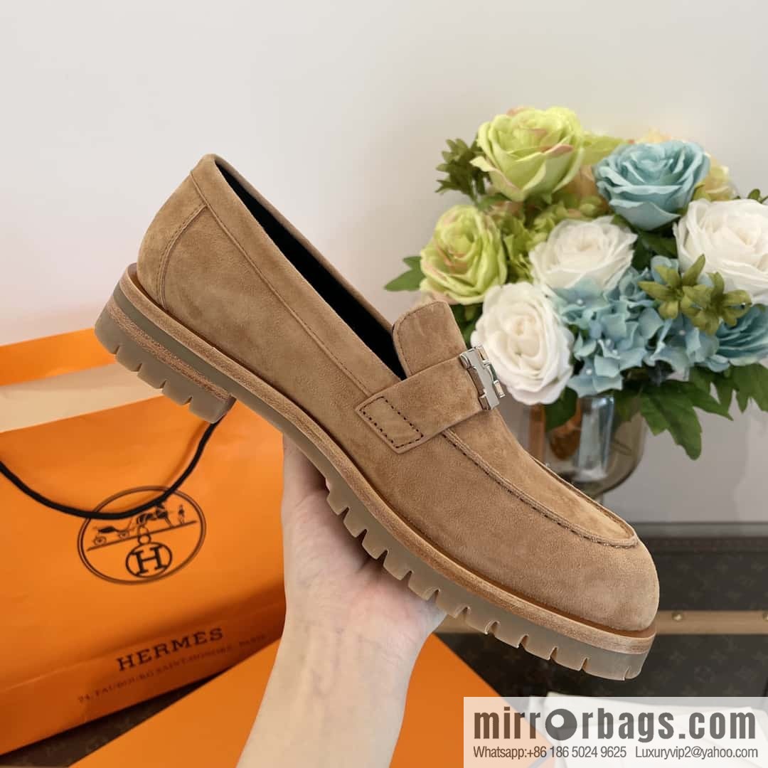 Hermès platform loafers