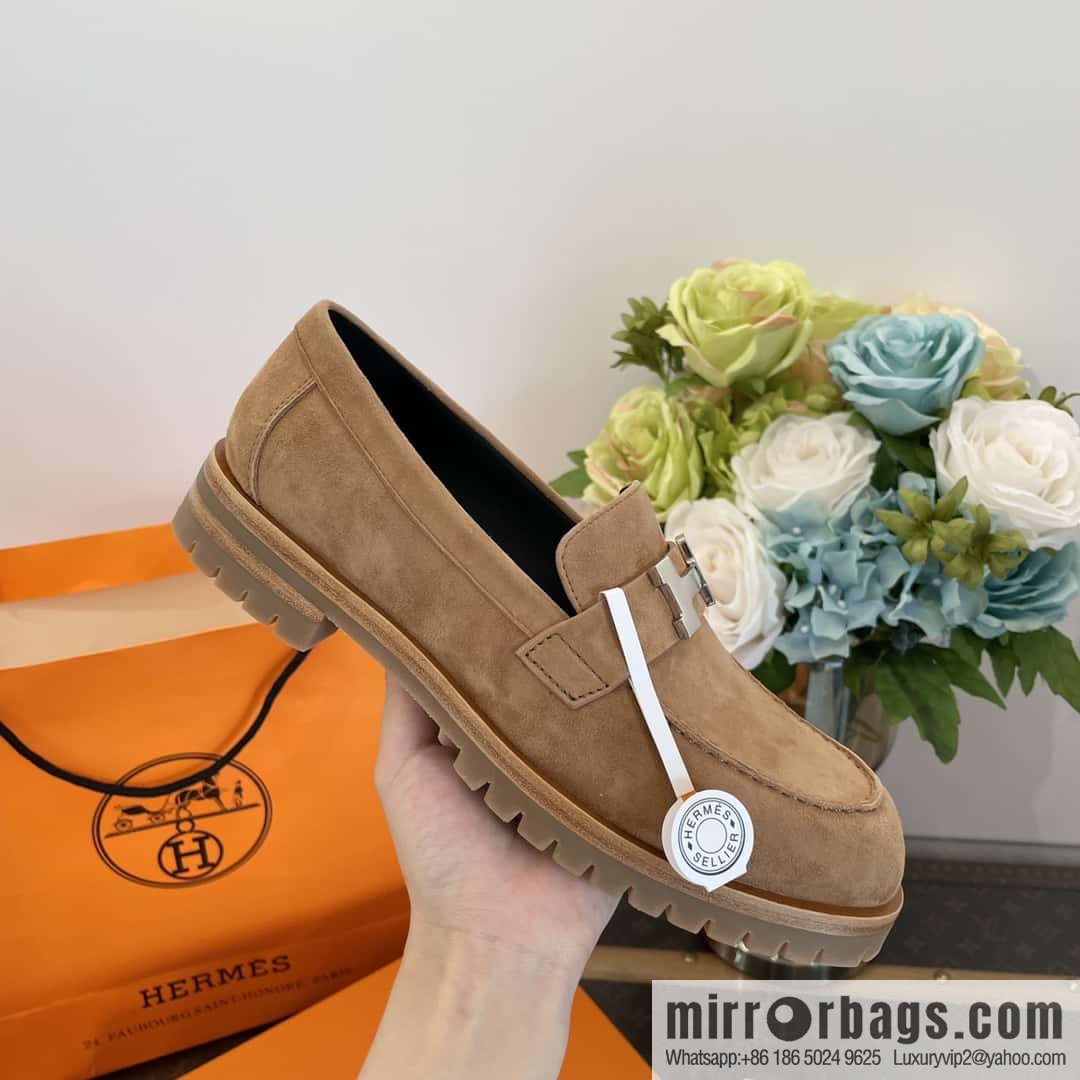 Hermès platform loafers