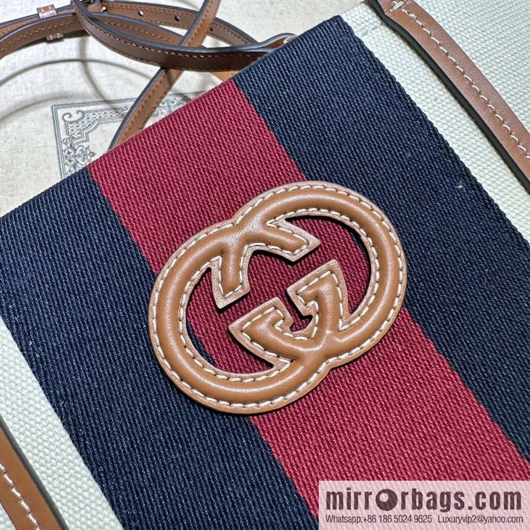GUCCI SMALL INTERLOCKING G TOTE BAG 727728