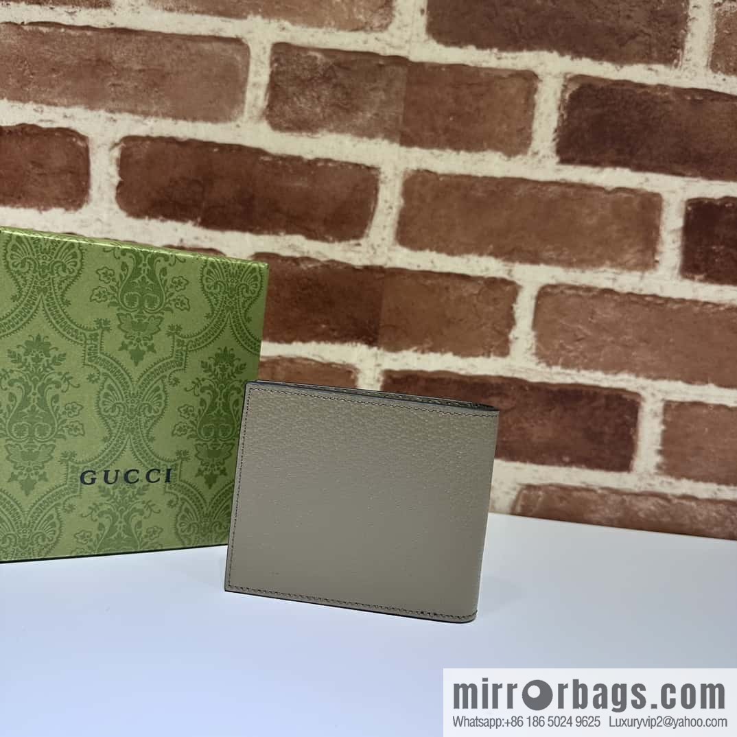 GUCCI GG Marmont series leather (fabric) double fold wallet 428726 elephant gray pig pattern