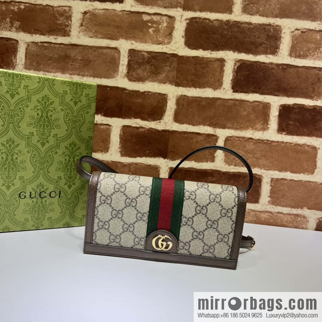 GUCCI Ophidia series GG mini handbag 723619 brown