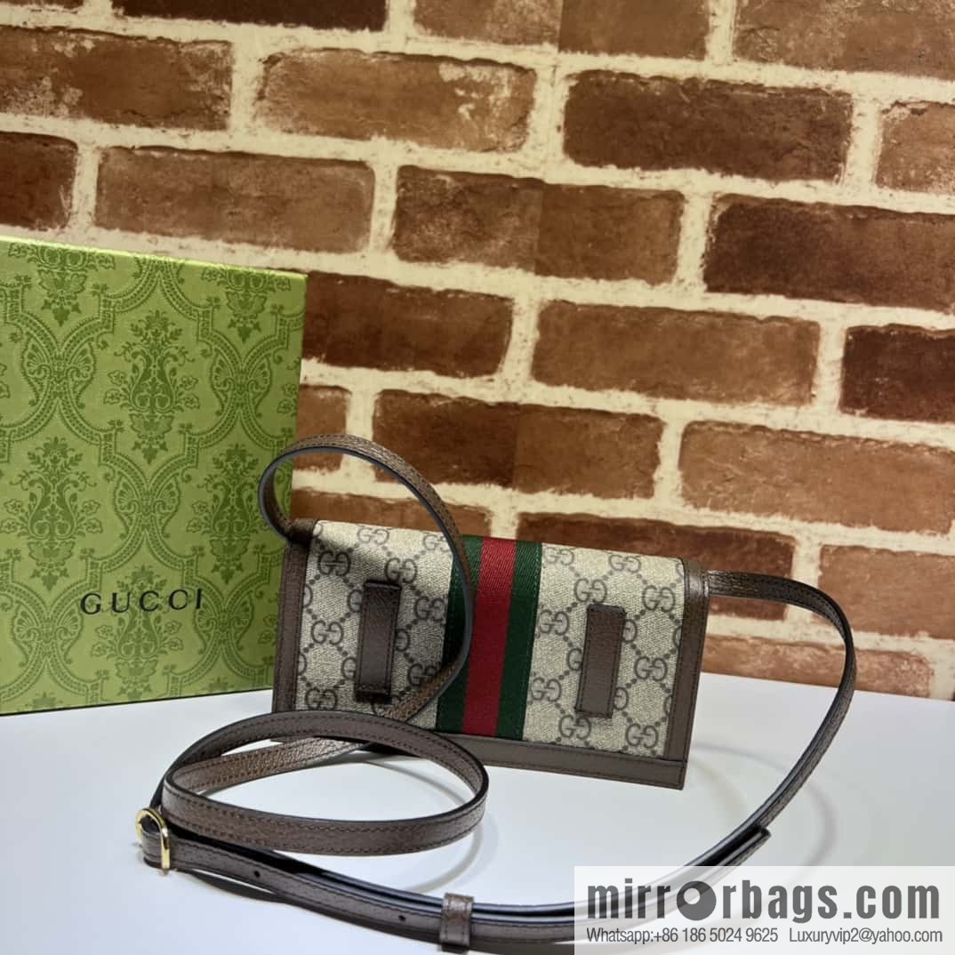 GUCCI Ophidia series GG mini handbag 723619 brown