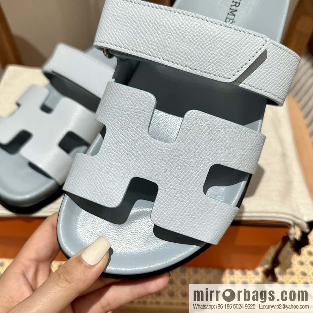 Hermès second uncle shoes 🐎🐎 palm print fog blue