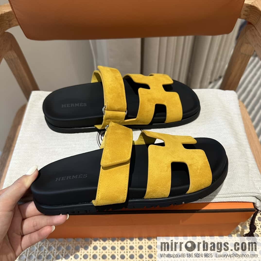 Hermès second uncle shoes 🐎🐎 sheep king yellow