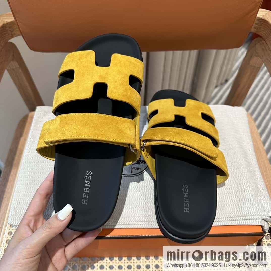 Hermès second uncle shoes 🐎🐎 sheep king yellow