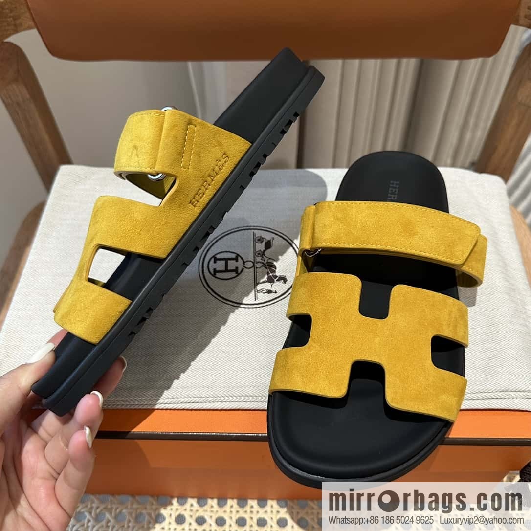 Hermès second uncle shoes 🐎🐎 sheep king yellow