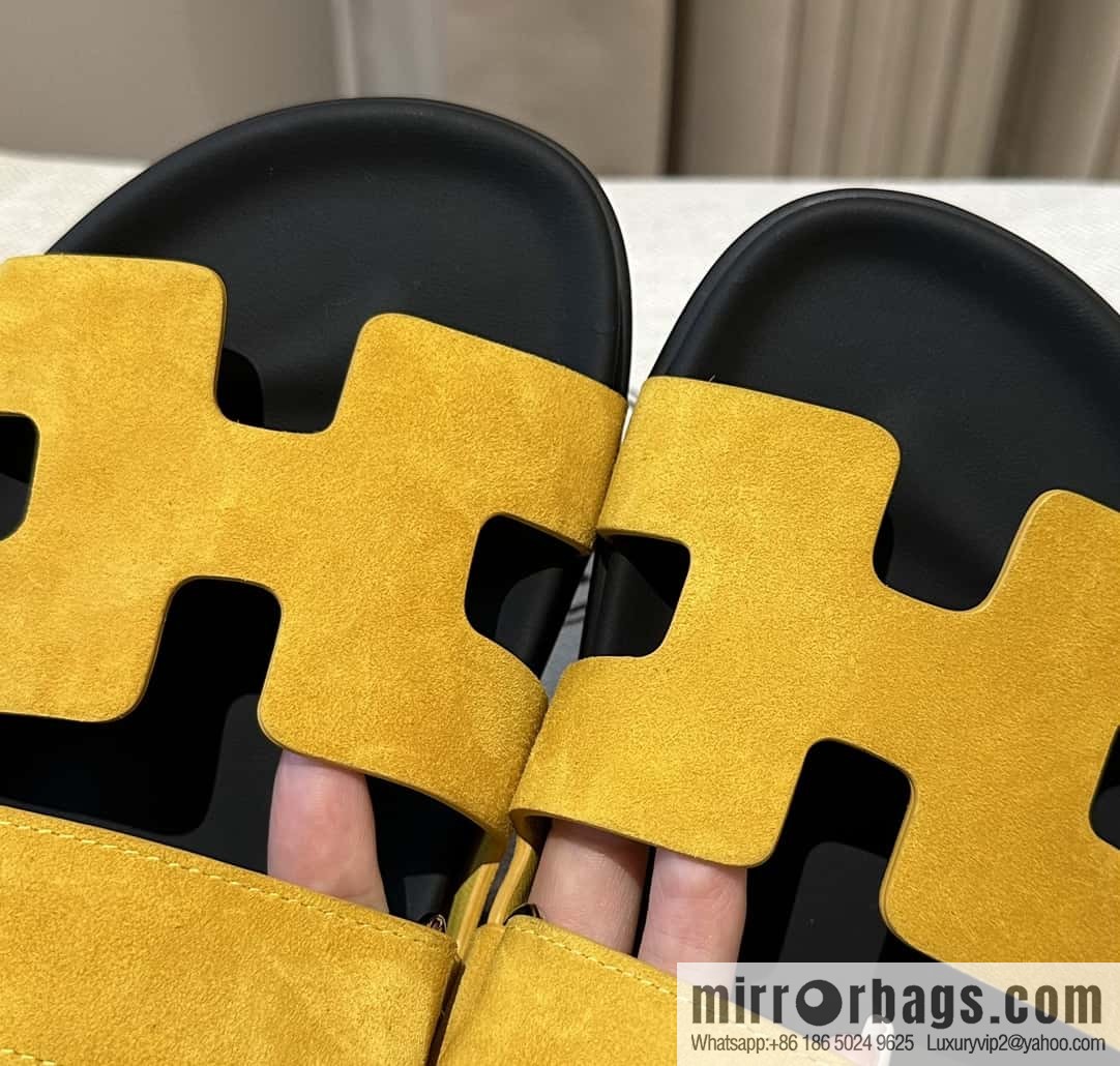 Hermès second uncle shoes 🐎🐎 sheep king yellow