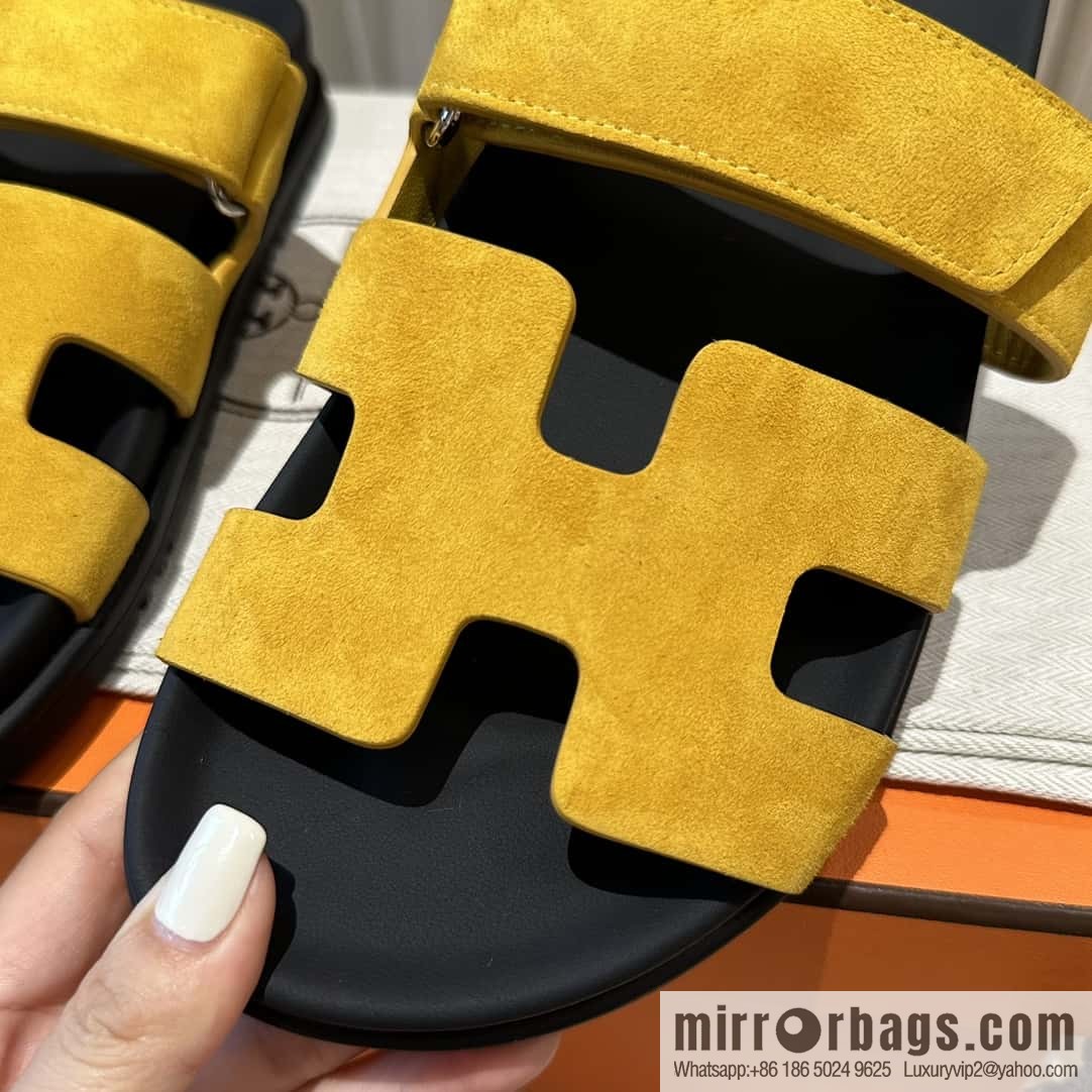 Hermès second uncle shoes 🐎🐎 sheep king yellow