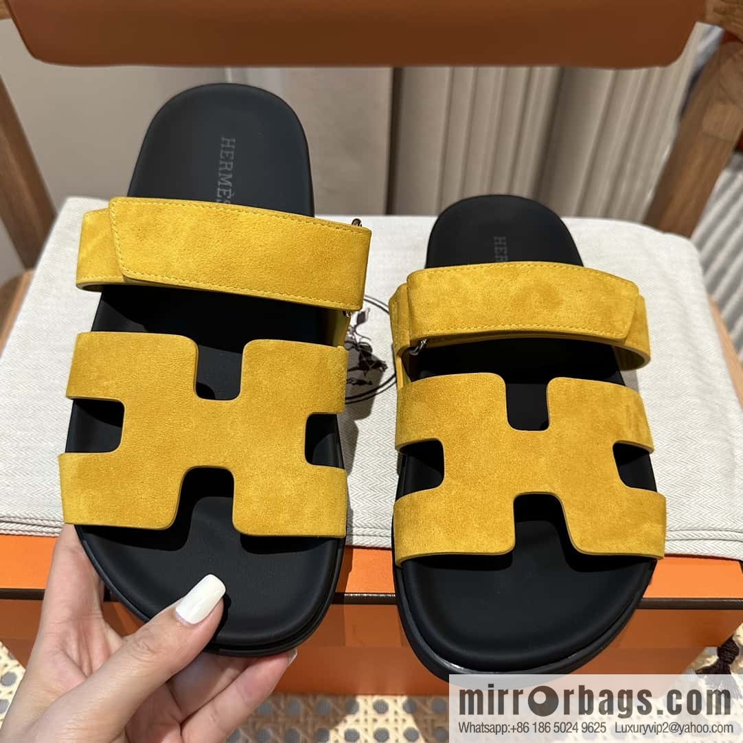Hermès second uncle shoes 🐎🐎 sheep king yellow