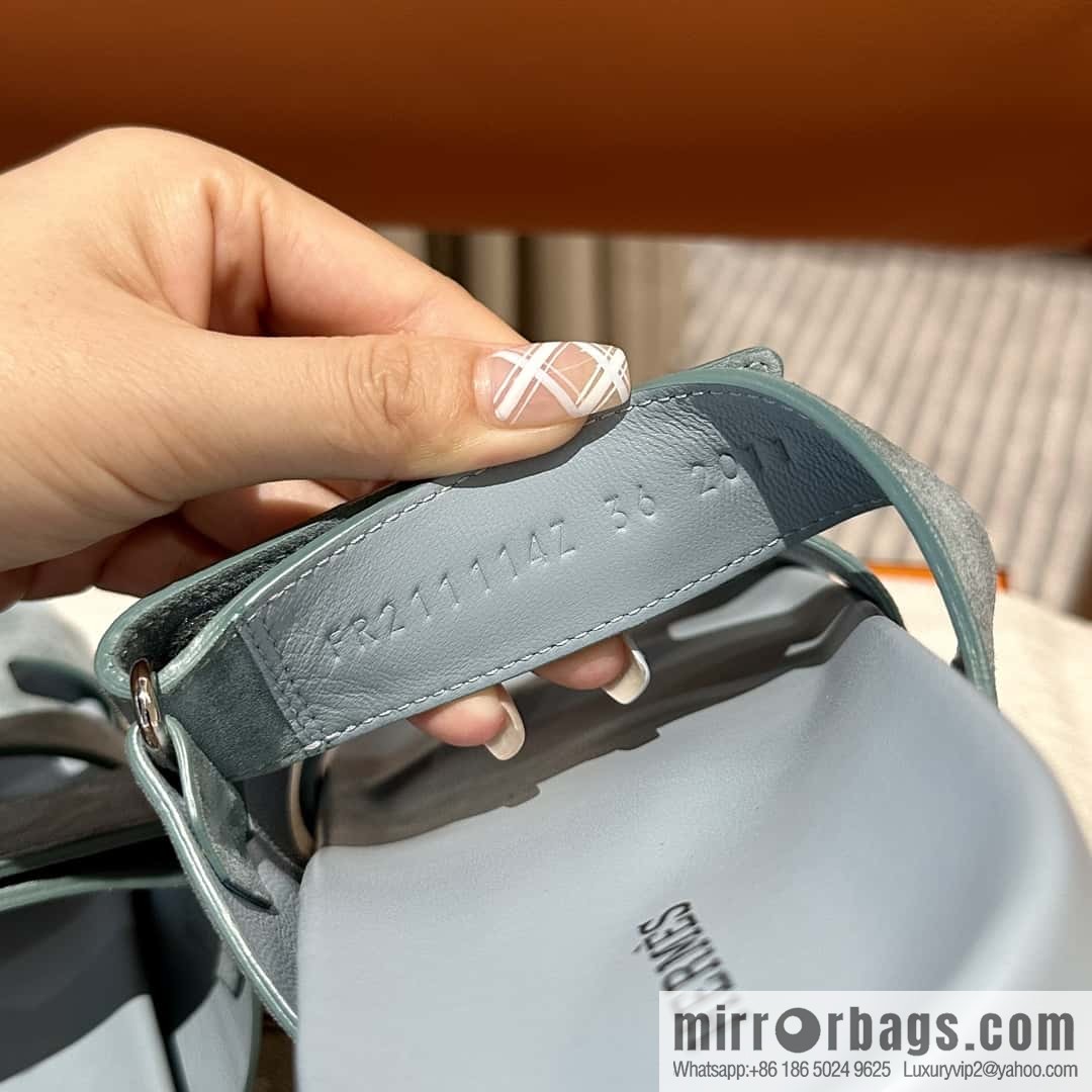 Hermès second uncle shoes 🐎🐎 Yang Jing fog blue