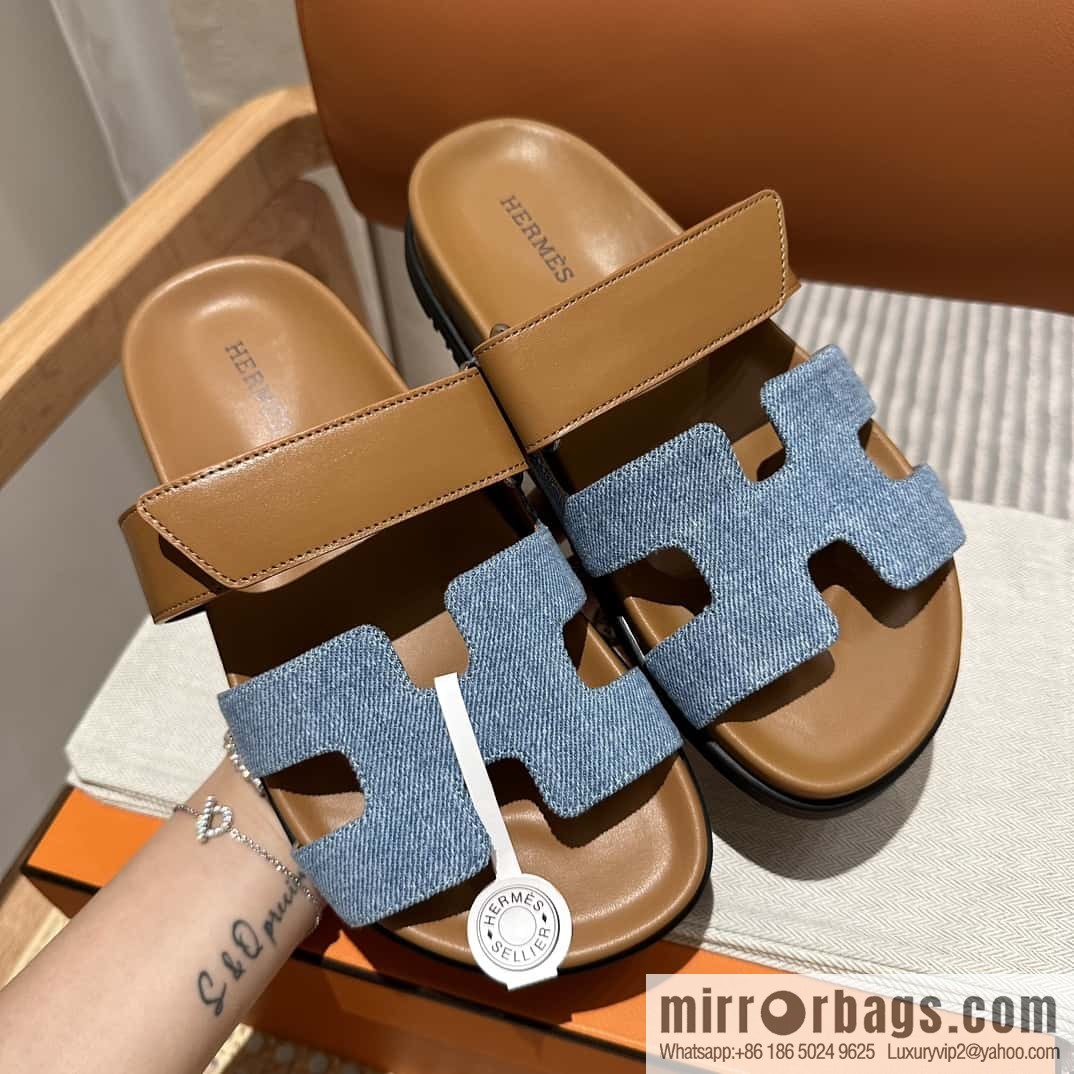 Hermès second uncle shoes 🐎🐎 denim
