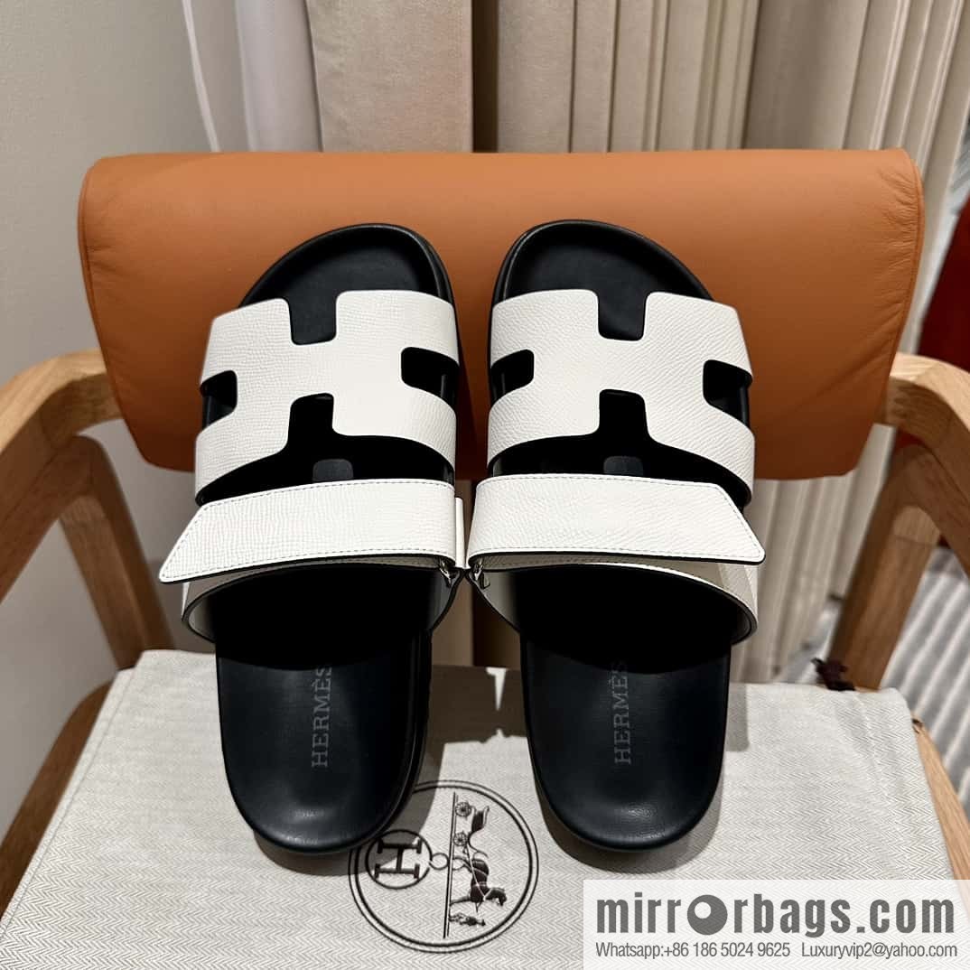 Hermès second uncle shoes 🐎🐎 palm print white