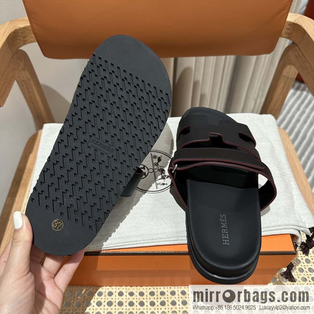 Hermès second uncle shoes 🐎🐎 palm print black
