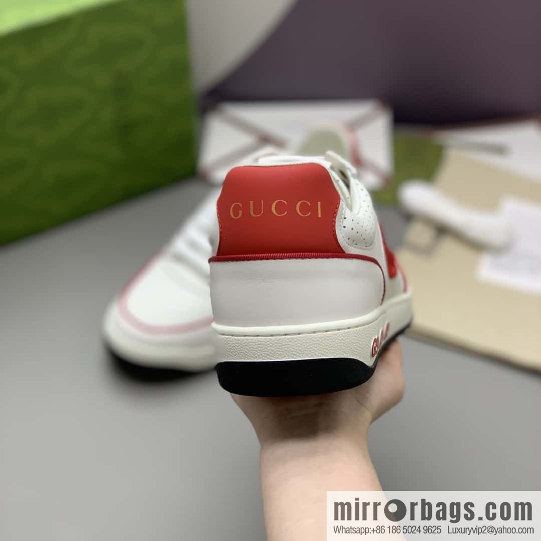 GUCCI side decoration classic double G men's casual shoes