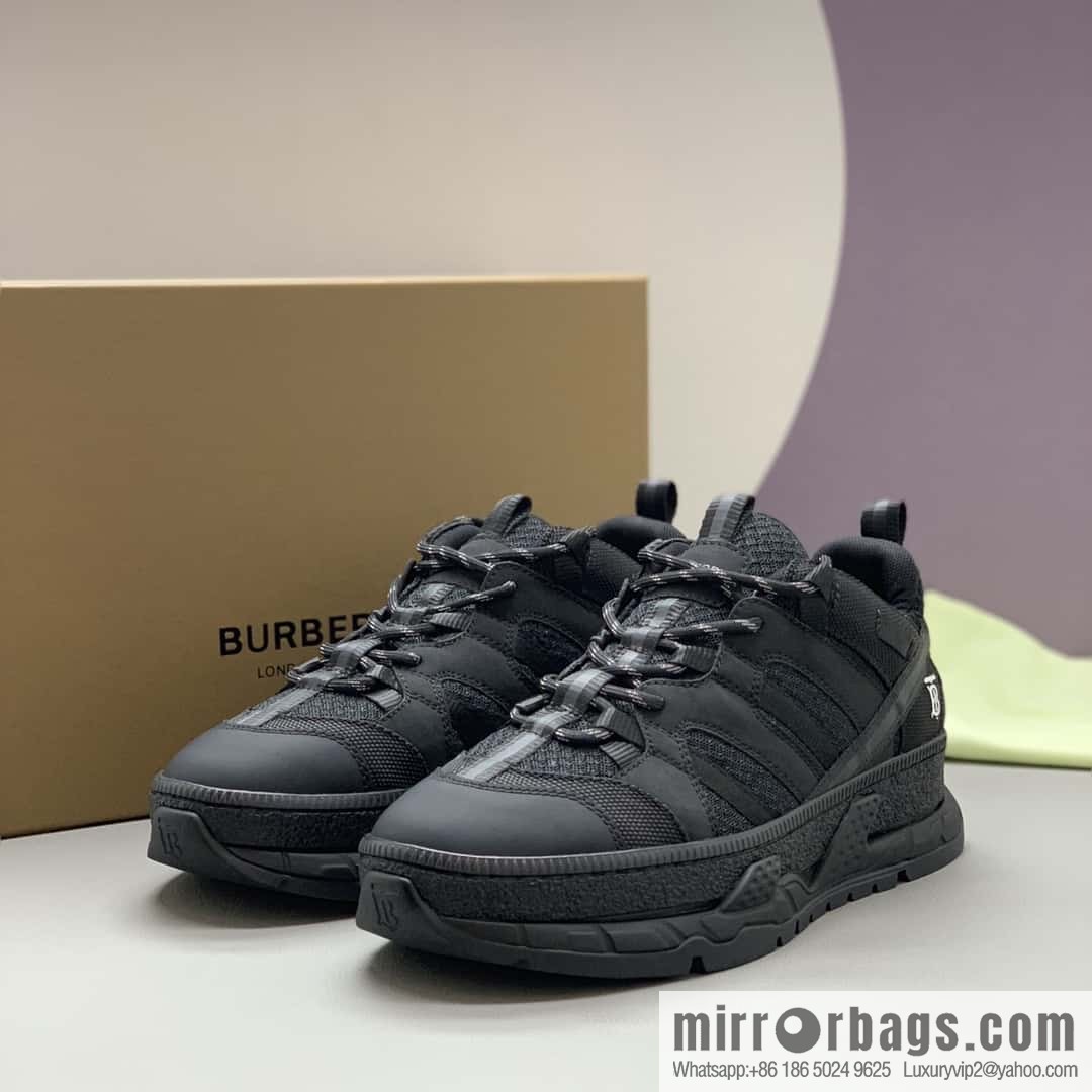 Burberry British style, men's low-top casual sneakers
