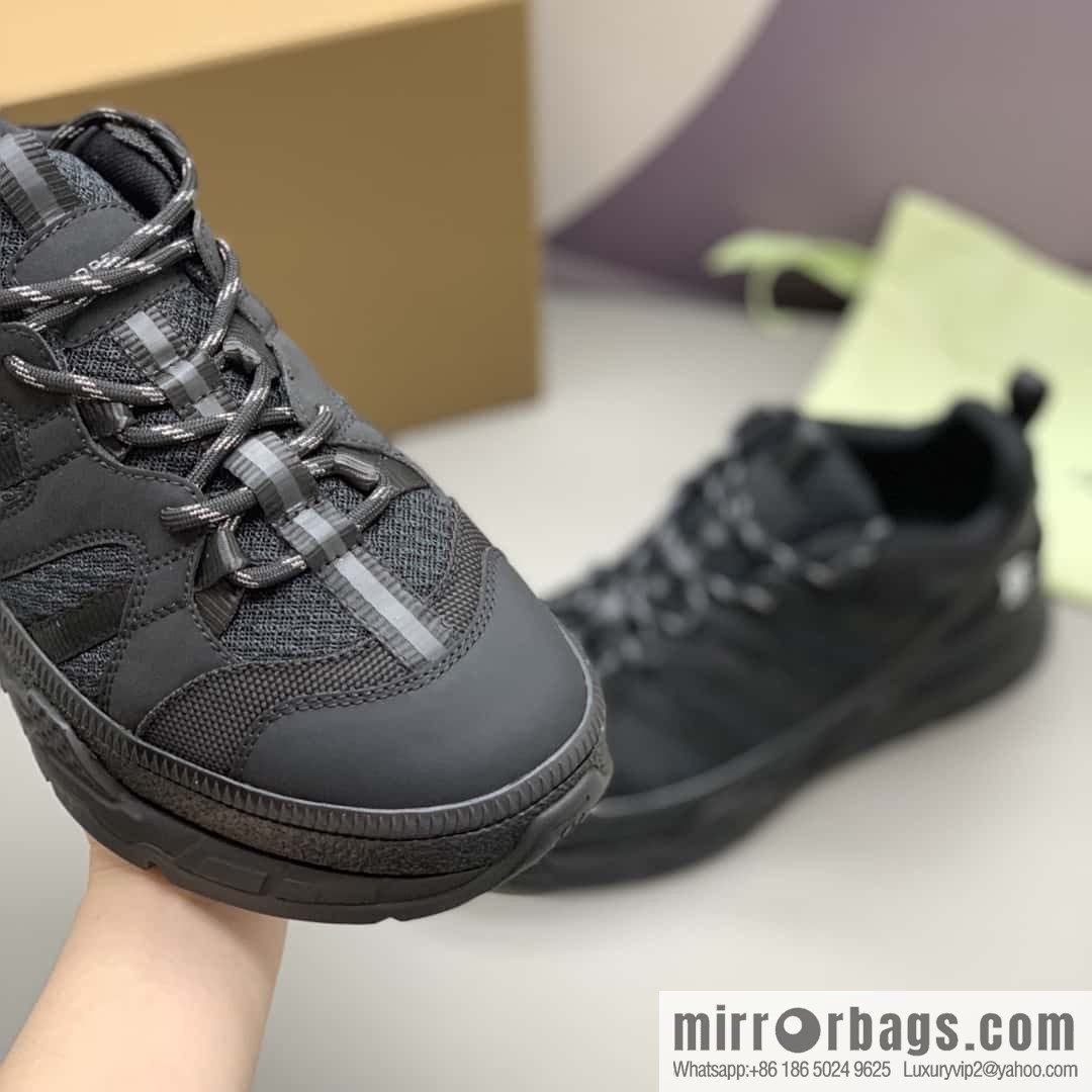 Burberry British style, men's low-top casual sneakers