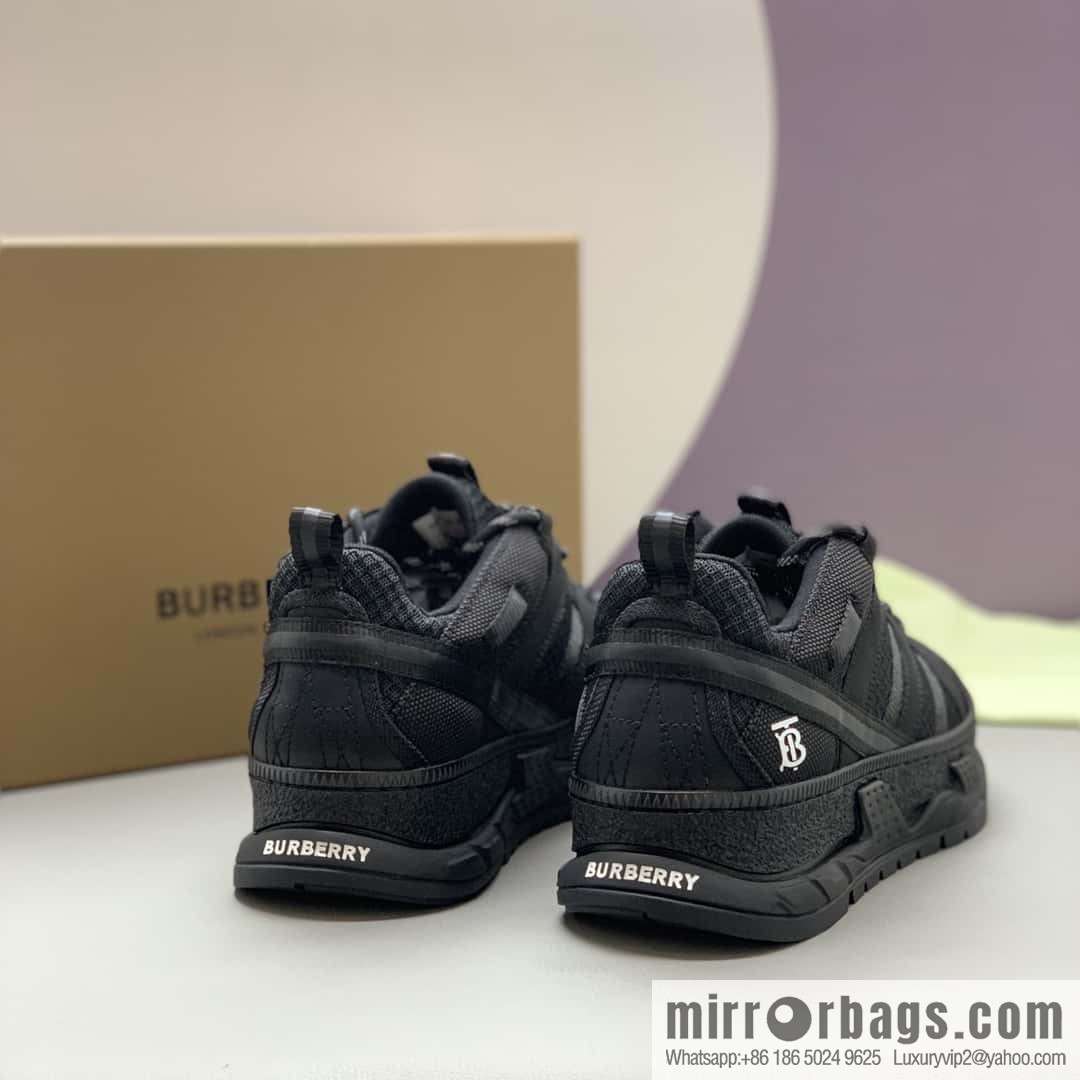 Burberry British style, men's low-top casual sneakers