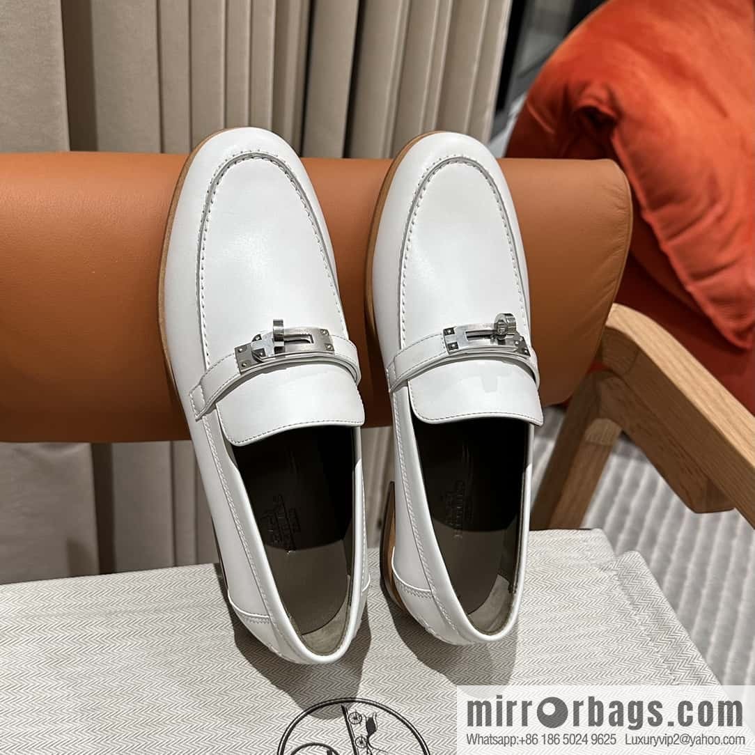 Hermès kelly buckle loafers