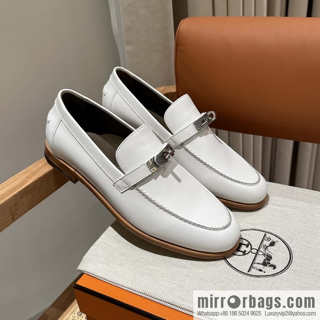 Hermès kelly buckle loafers