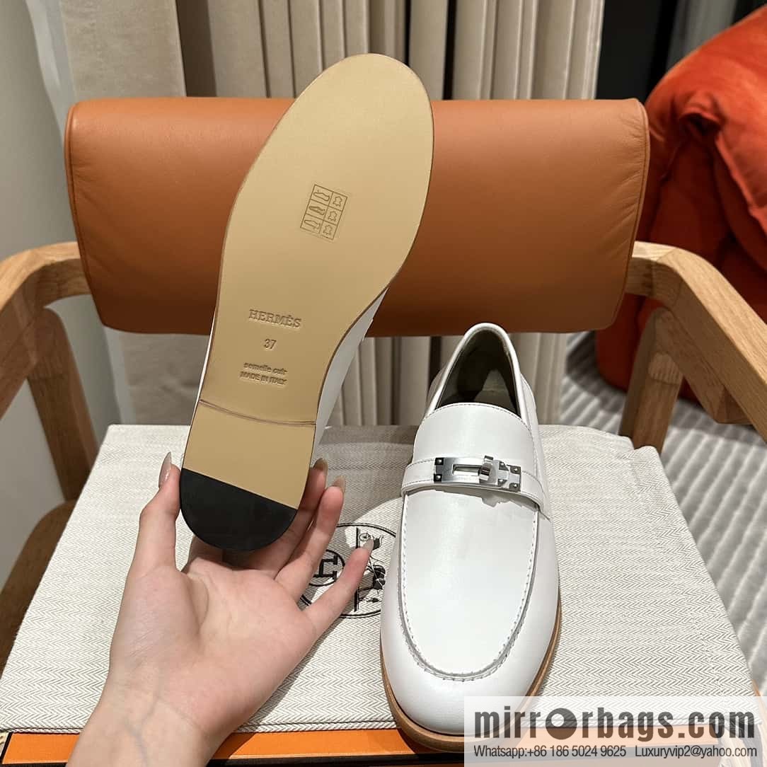Hermès kelly buckle loafers