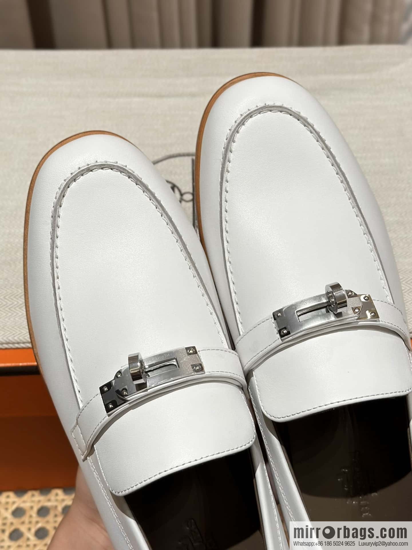 Hermès kelly buckle loafers