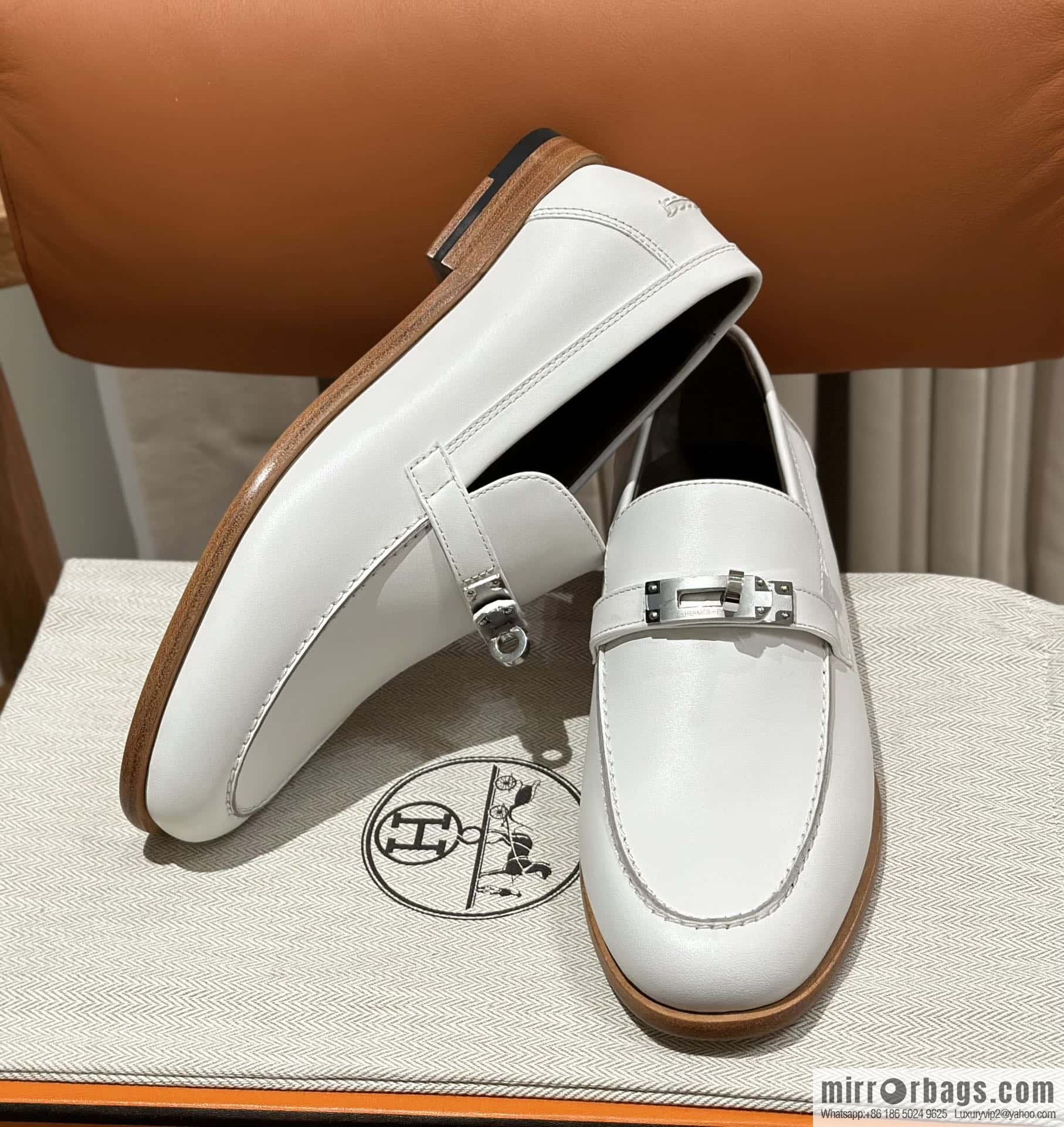 Hermès kelly buckle loafers