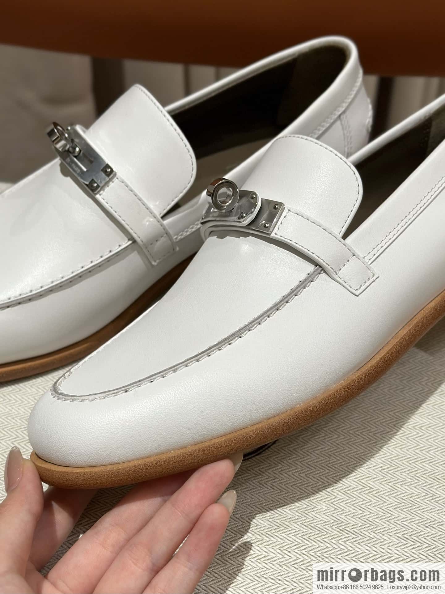 Hermès kelly buckle loafers