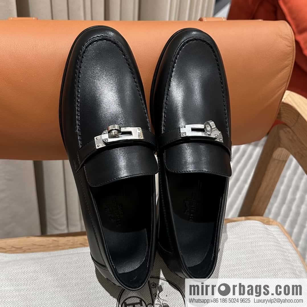 Hermès kelly buckle loafers