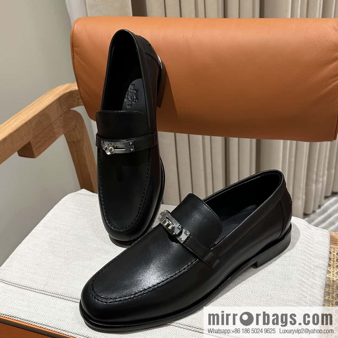 Hermès kelly buckle loafers