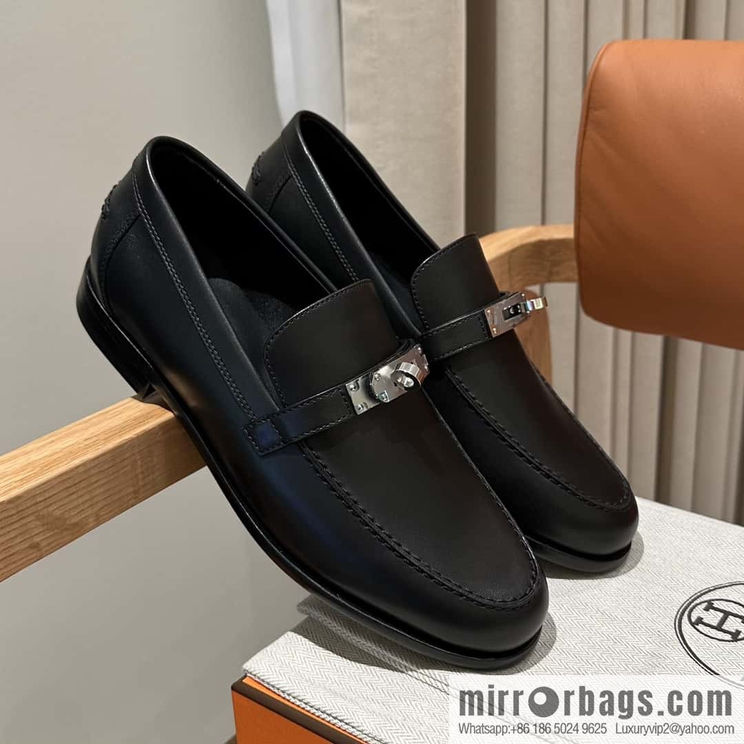 Hermès kelly buckle loafers