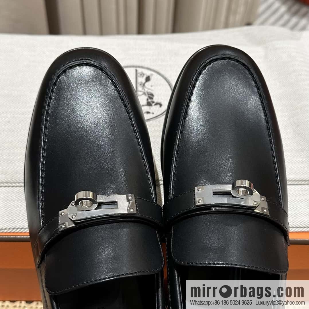 Hermès kelly buckle loafers