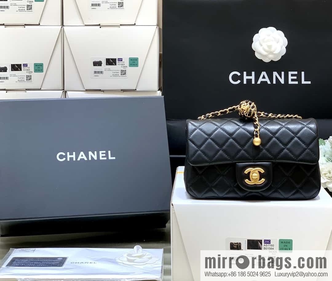 CHANEL 22P Latest Walnut Golden Ball AS1787