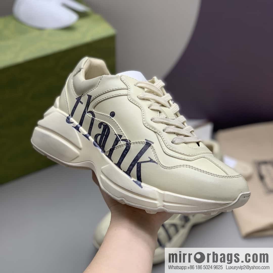 GUCCI men's and women's retro sneakers