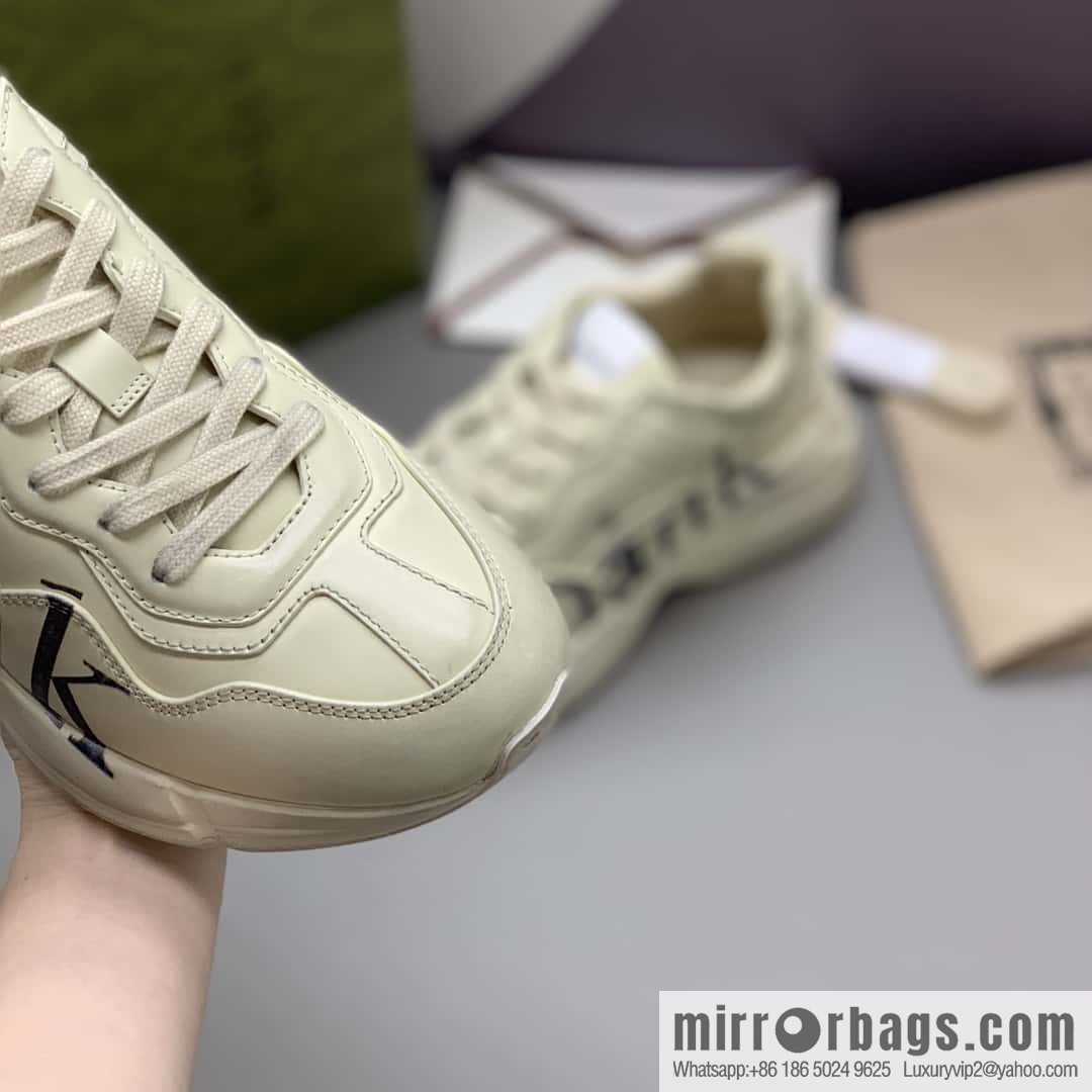 GUCCI men's and women's retro sneakers