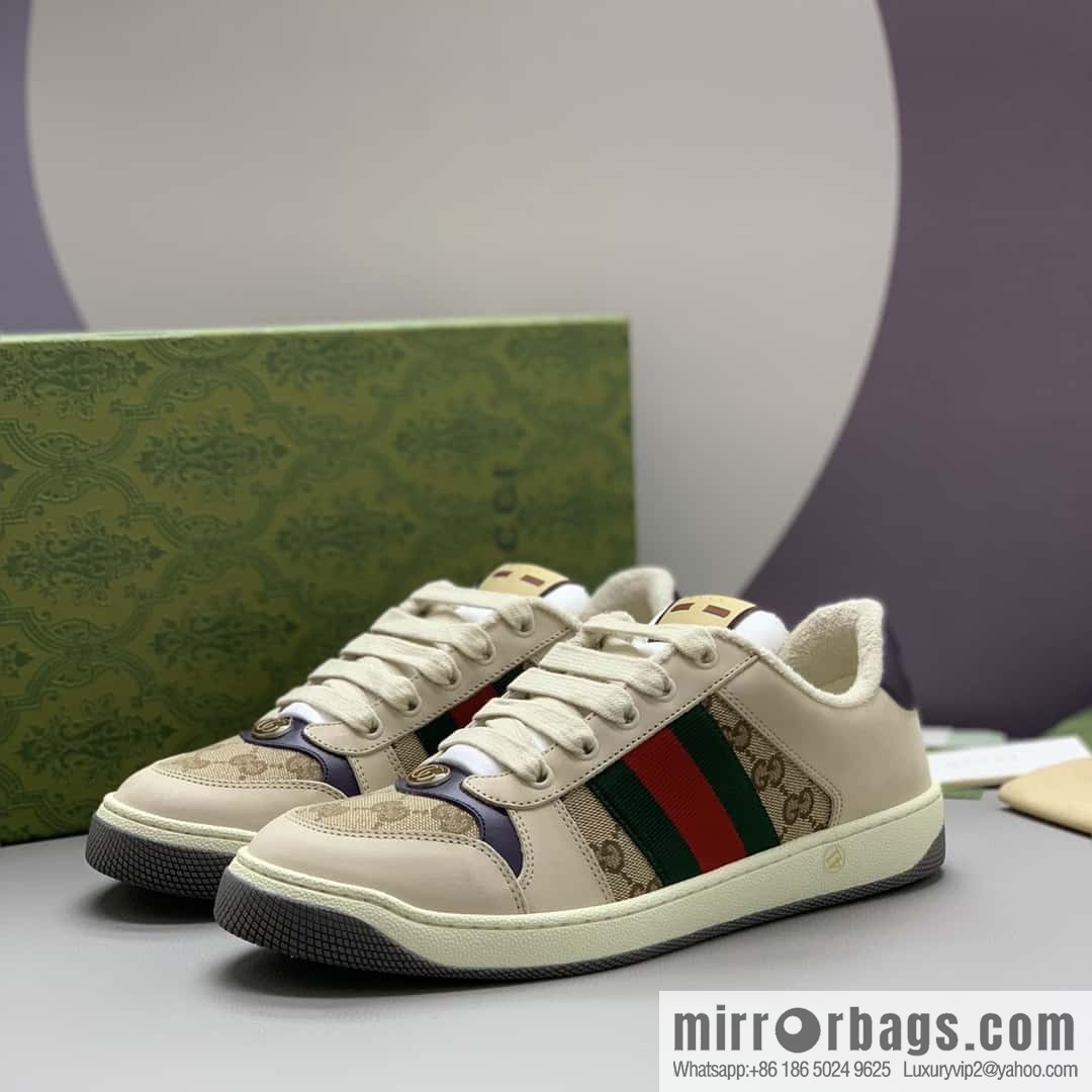 GUCCI latest color scheme G couple small dirty shoes