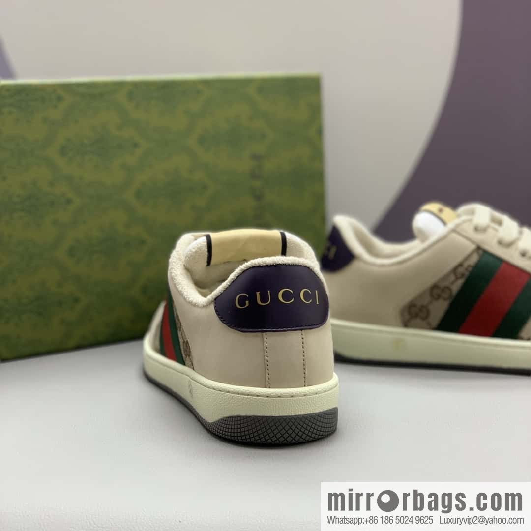 GUCCI latest color scheme G couple small dirty shoes