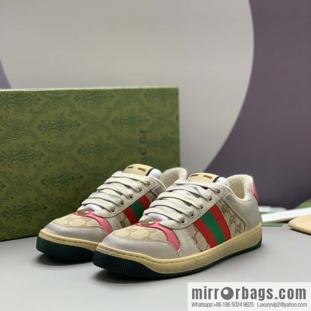 Gucci Gucci, side striped webbing, women's small dirty shoes.