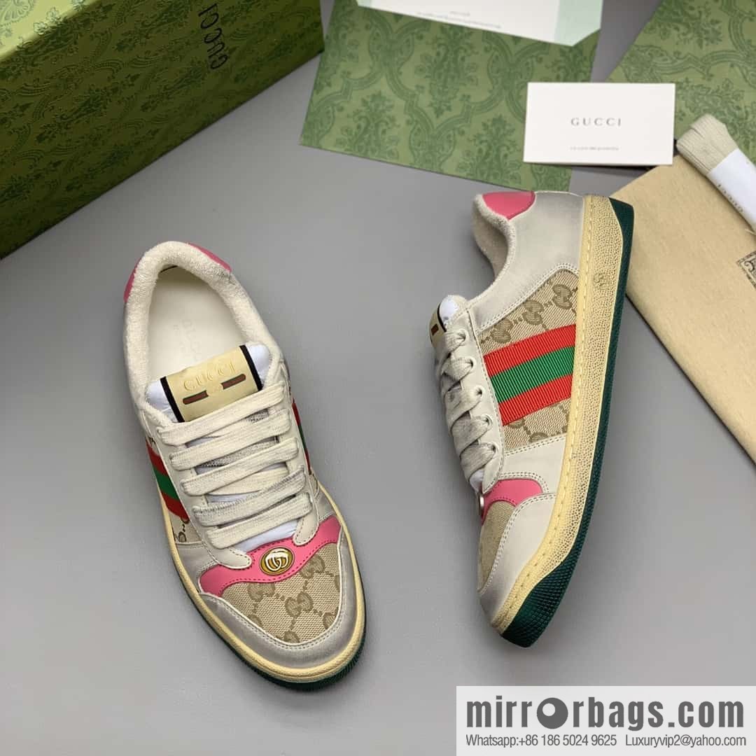 Gucci Gucci, side striped webbing, women's small dirty shoes.