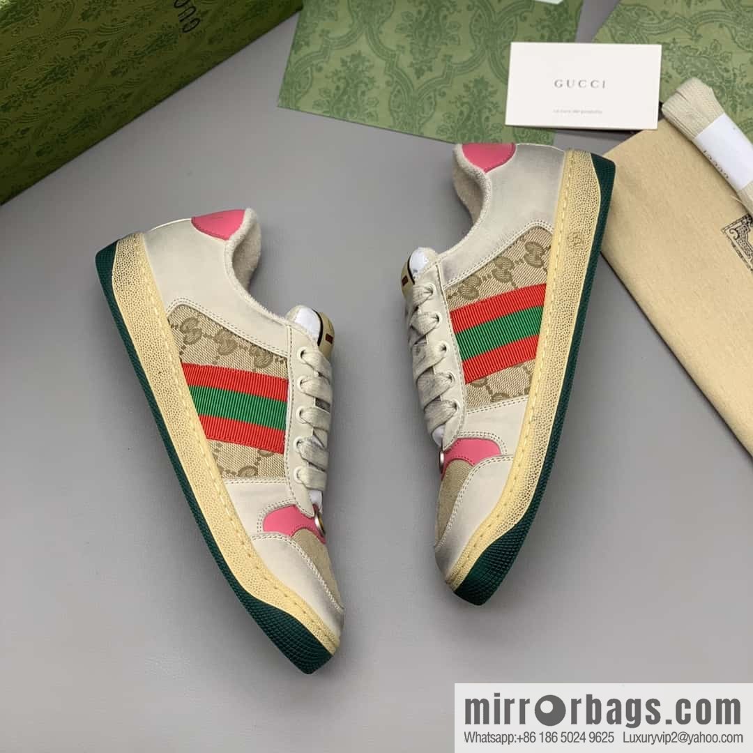 Gucci Gucci, side striped webbing, women's small dirty shoes.