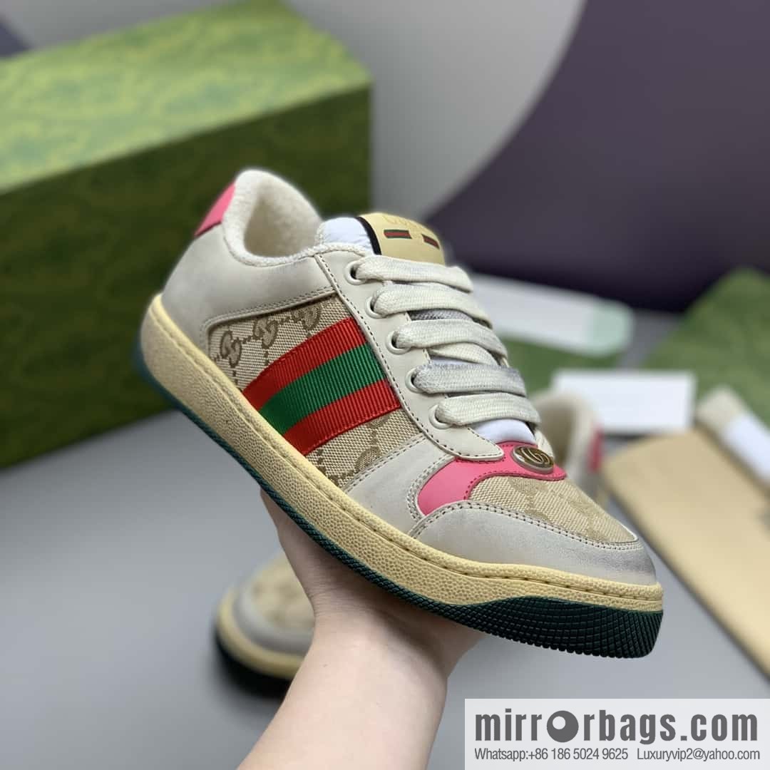 Gucci Gucci, side striped webbing, women's small dirty shoes.