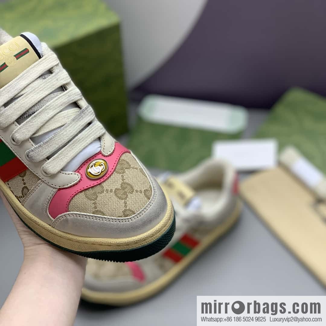 Gucci Gucci, side striped webbing, women's small dirty shoes.