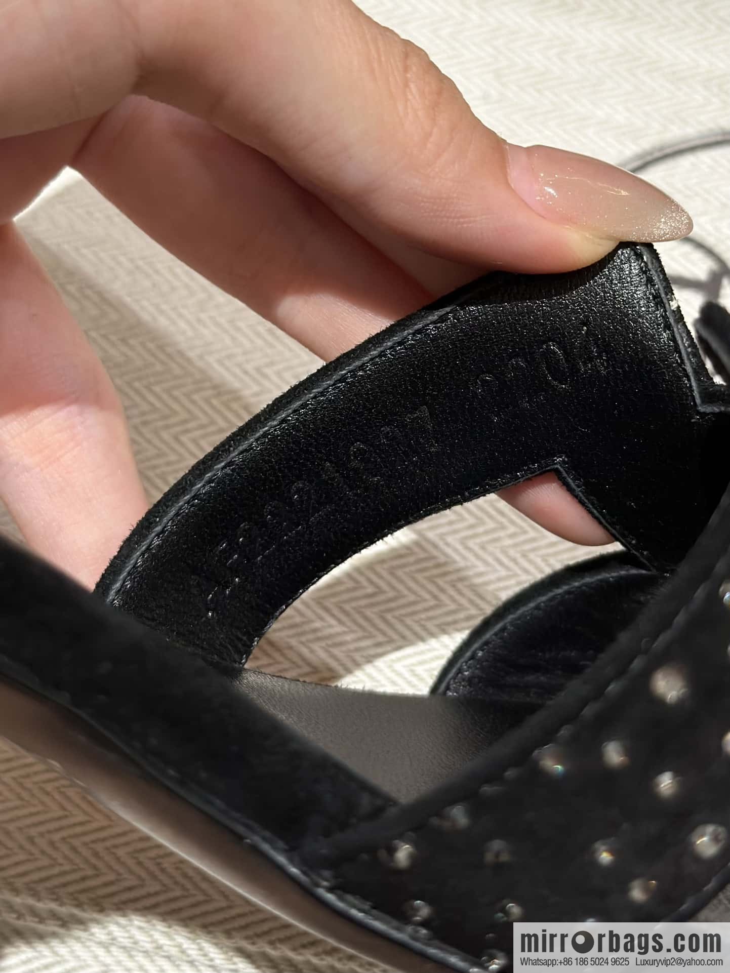 Hermès' latest diamond-faced H slippers