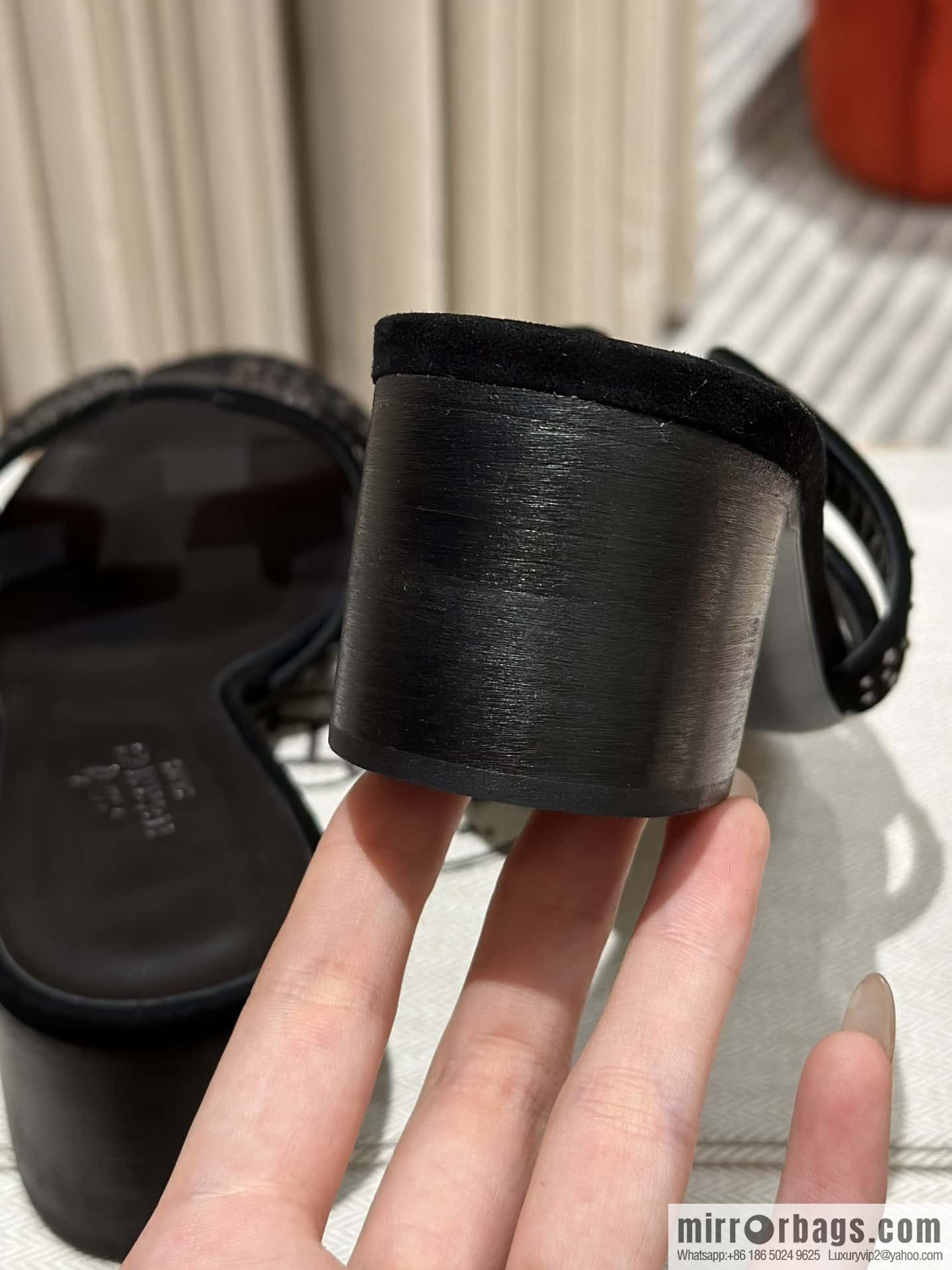 Hermès' latest diamond-faced H slippers