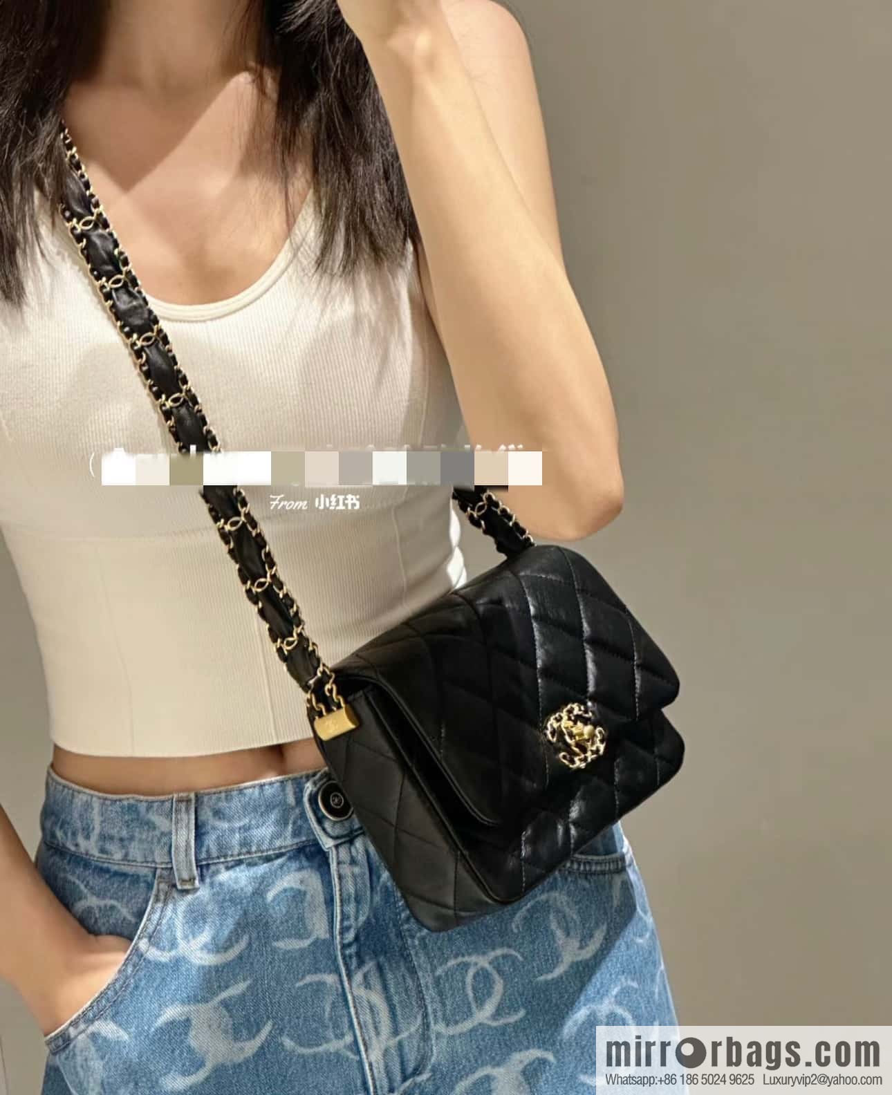 CHANEL 23K Autumn and Winter Series 19 Vintage Tofu Bag AS4423