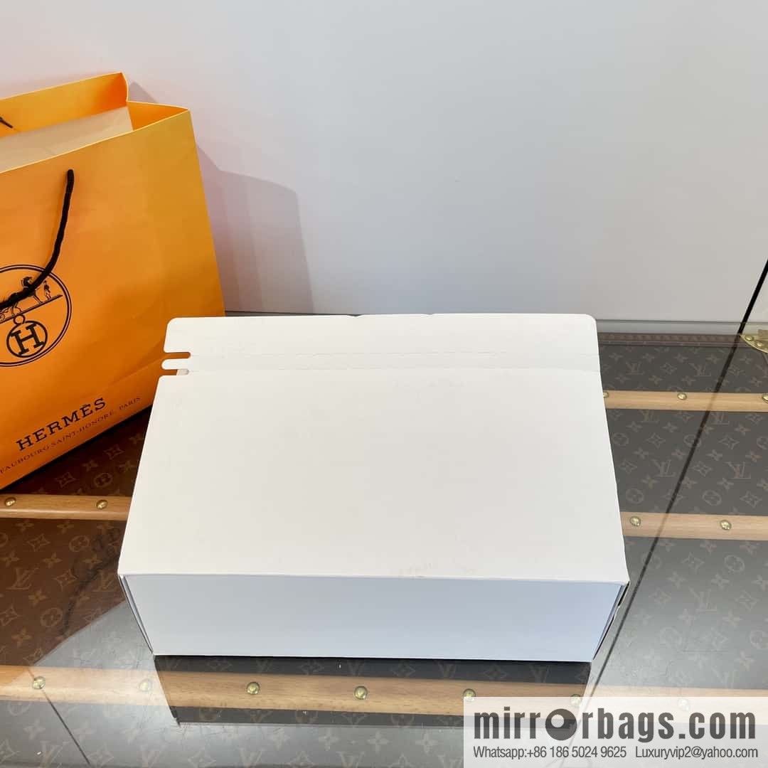 Hermès Sheepskin Button Muller Half Trail Fluffy Shoes