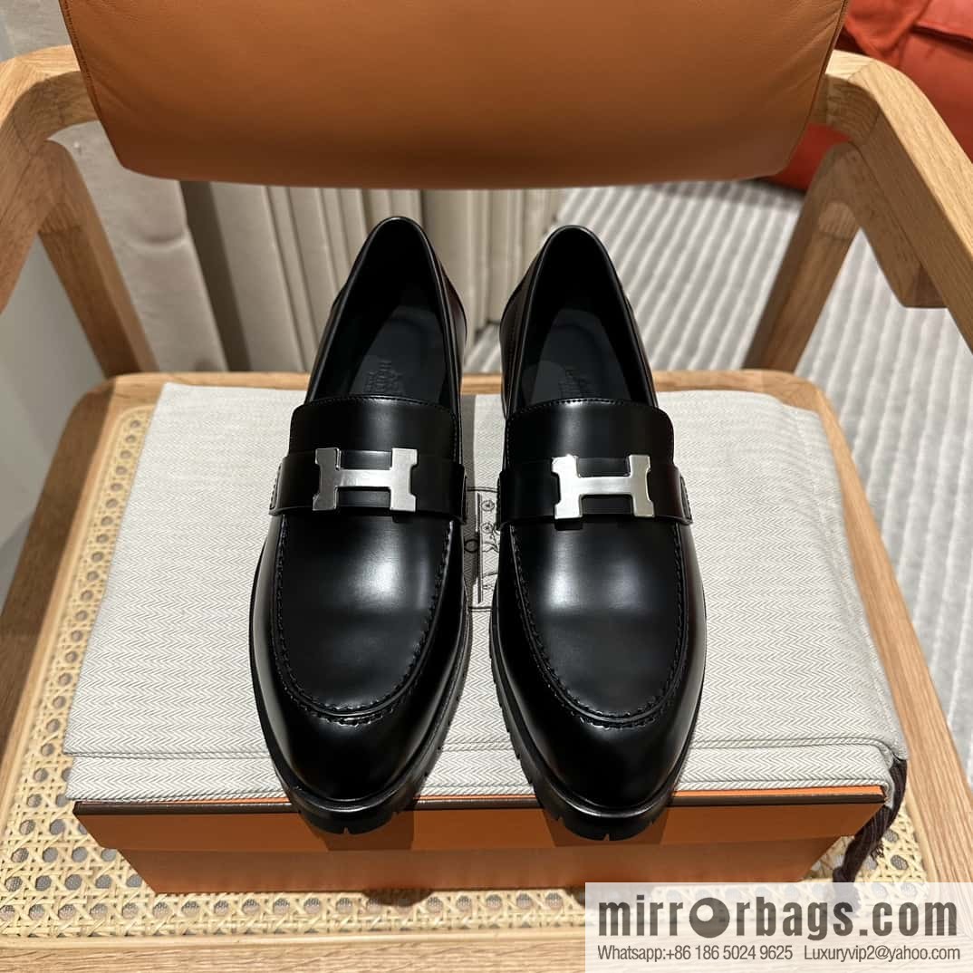 Hermès new platform H loafers