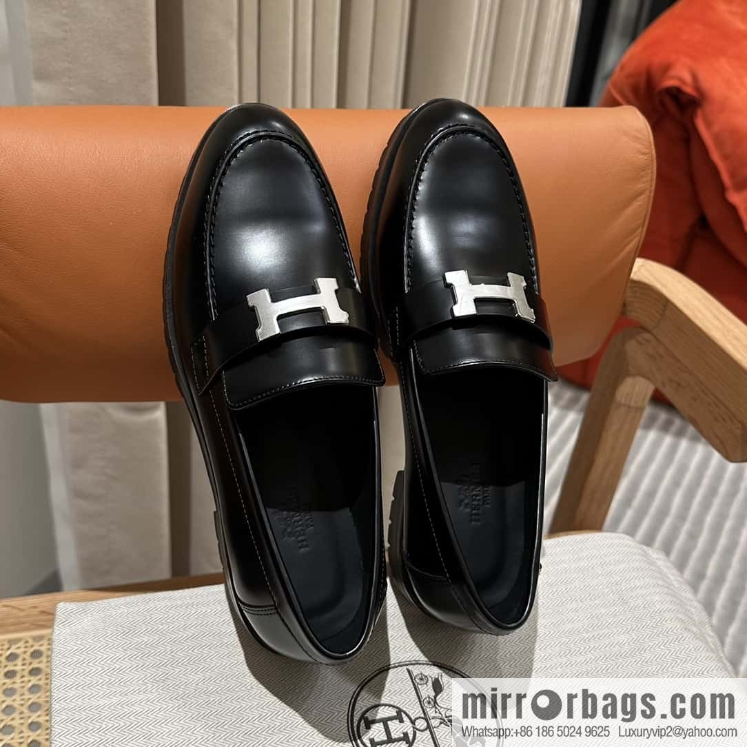 Hermès new platform H loafers