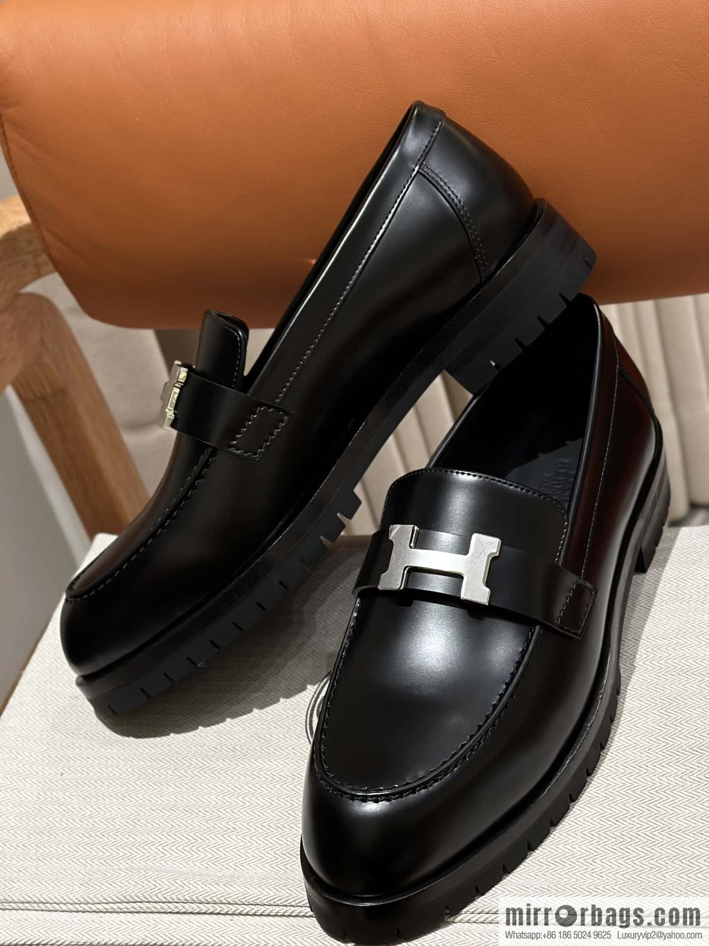 Hermès new platform H loafers